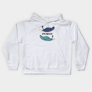 We're Manta Be Funny Animal Pun Kids Hoodie